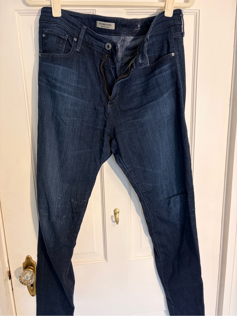Ag Adriano Goldschmied Men’s Slim Straight Jeans - Dark Blue